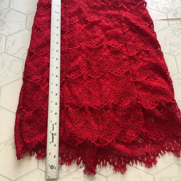 Free People Daydream Lace Dress in Cherry NWT - Picture 12 of 15